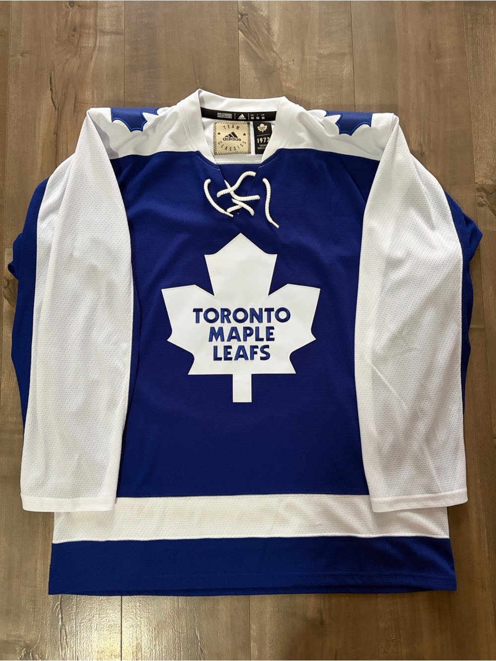 Toronto Maple Leafs Blue Adidas Vintage Hockey Jersey